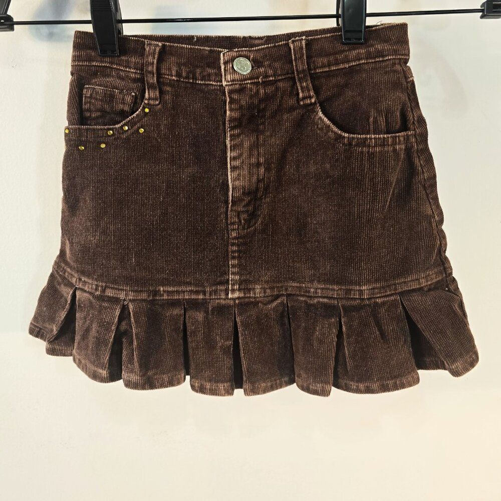 Vintage Girls Brown Corduroy Skirt Got To Be Real Size 6X